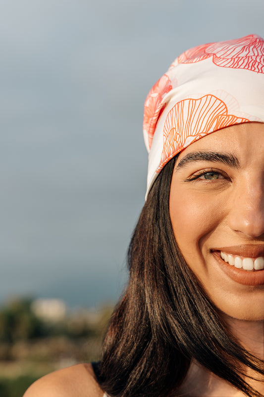 Silk Floral Headscarf